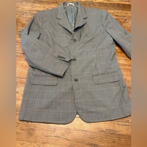 GAP Men's Preppy Academia Fall Colors Wool Plaid Sport Coat Blazer Unisex